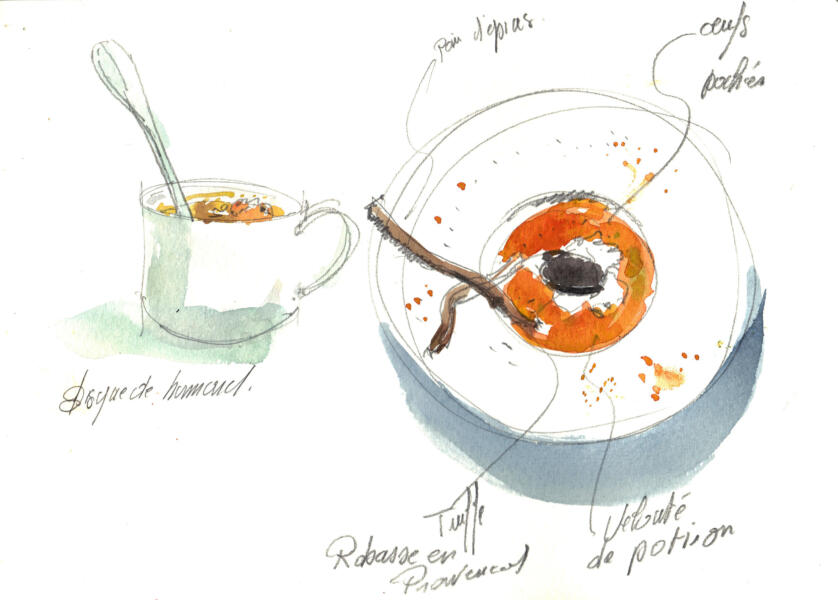 crème de potiron aux truffes